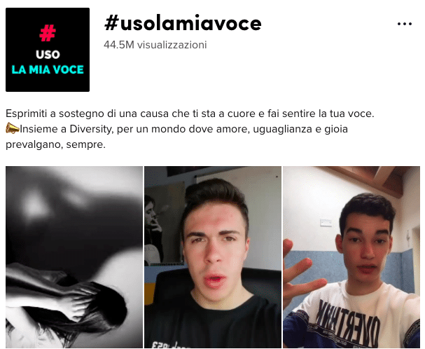 TikTok: #usolamiavoce